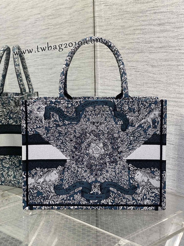Dior专柜新款迪奥顶级原单中号Tote25早春圣诞限定款幸运星手提托特包 djfk1159